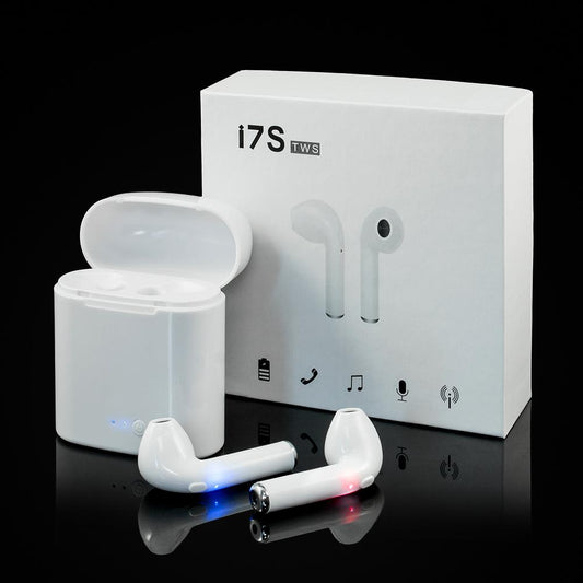 M10 and i12 TWS Wireless Bluetooth Earbuds V5.0 with Touch Sensor and Built-in Mic, True Stereo, 10m Transmission, Charging Case, Sports Headset for All Bluetooth Devices - Black