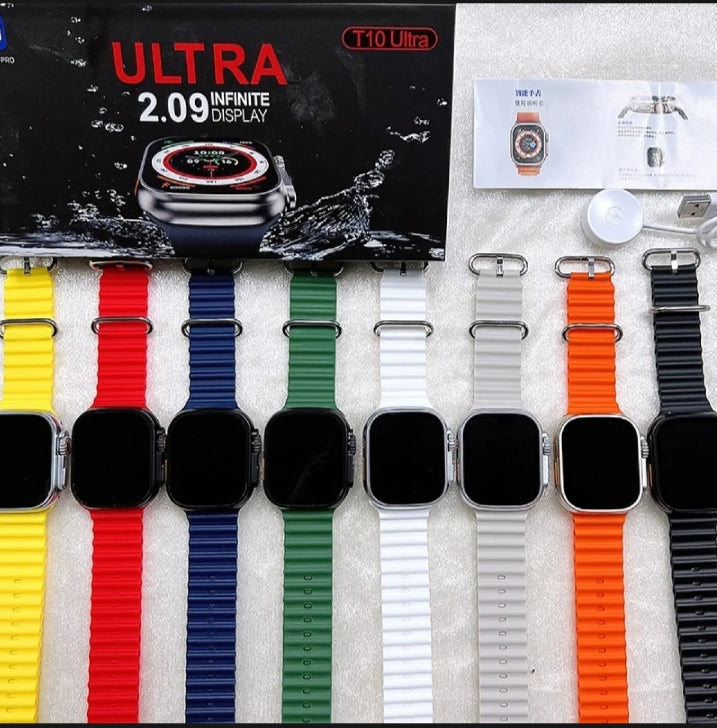 T10 Ultra Smartwatch 2.09inch HD Big Screen Magnetic Wireless Charging Wacth 8 49mm Smart Watch Bluetooth Call Sleep Monitor Men Women Watch...